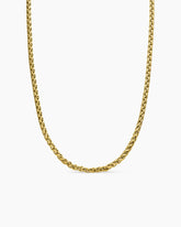 Wheat Chain Necklace in 18K Yellow Gold, 4mm